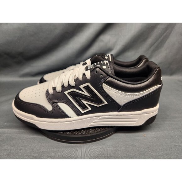 New Balance Boys 480 Sneakers GSB480BW Leather Black White Size 5.5 NEW NO BOX! - Picture 5 of 11